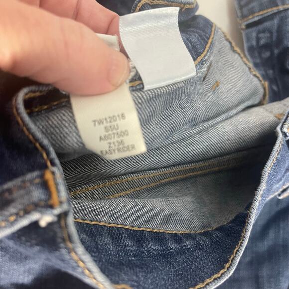 Lucky Brand Easy Rider Blue Jeans Size 10/30 Ankle **FLAW** - Picture 10 of 11